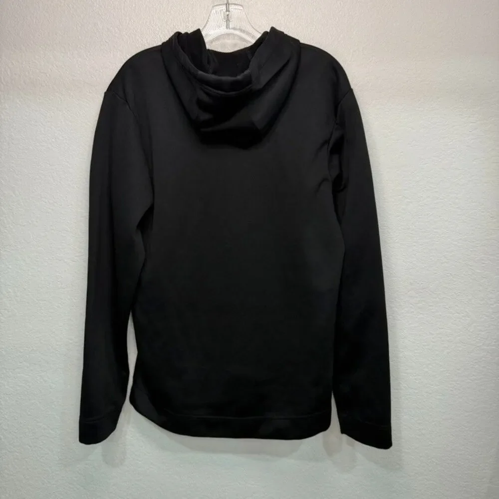 Adidas Men's Large Black Pullover Sweatshirt Hoodie Logo 499
